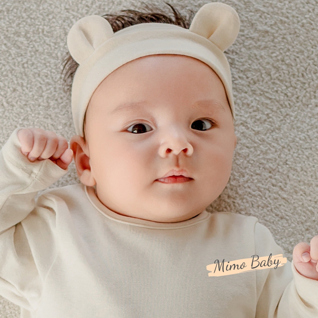 Băng đô tai gấu, turban gấu phong cách hàn quốc siêu đáng yêu BD75 Mimo Baby cho bé