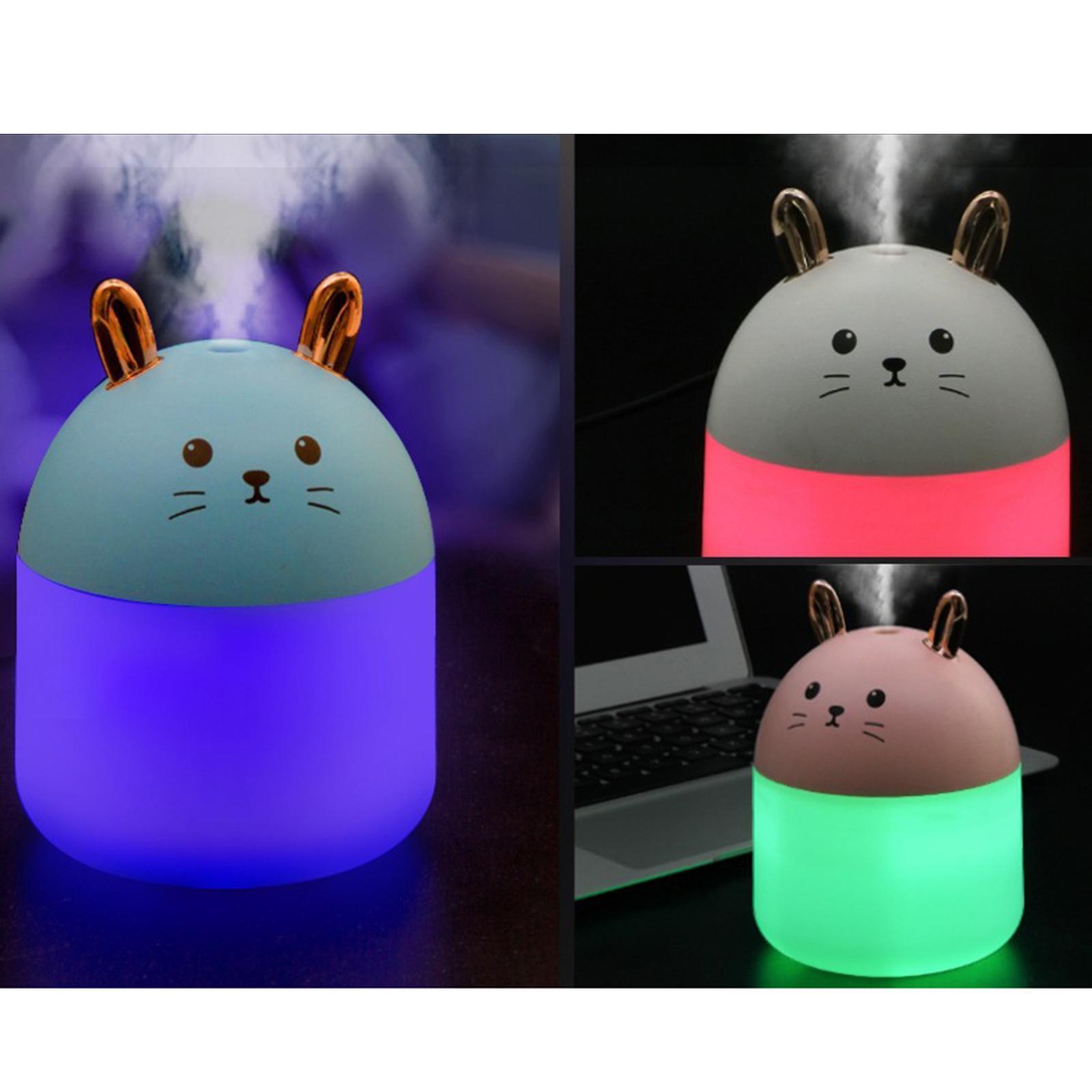 Wireless Humidifier Micro USB W/ 250ml Water Tank w/ Cotton Filter Sticks