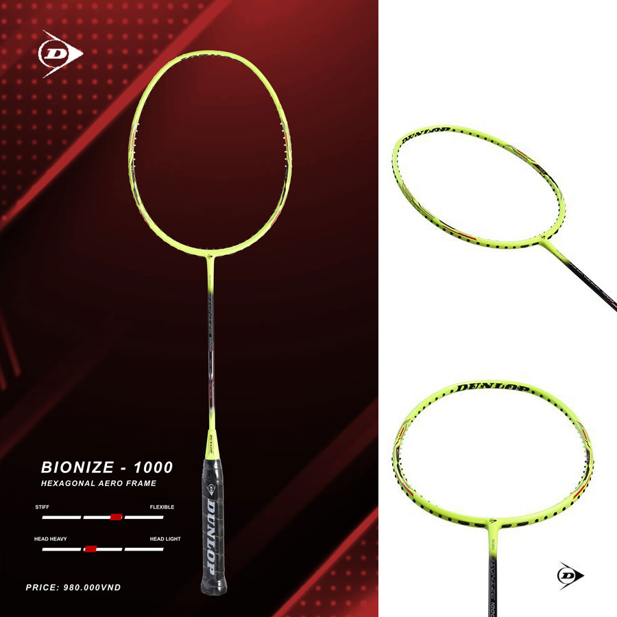 Vợt cầu lông Dunlop Bionize 1000 G6 - vợt cân bằng