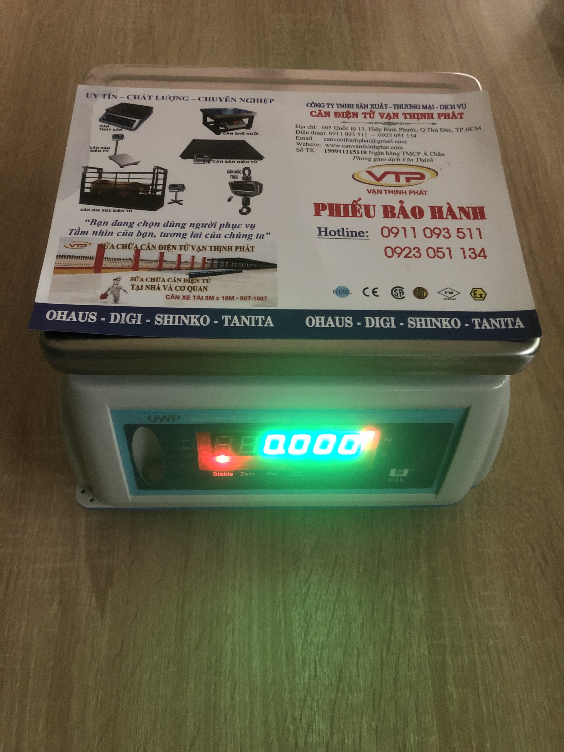 Cân Điện Tử Chống Nước UWP-UTE 6 kg