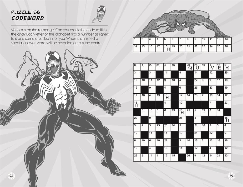 Sách ngoại văn: Marvel Brain Games - Fun Puzzles For Bright Minds