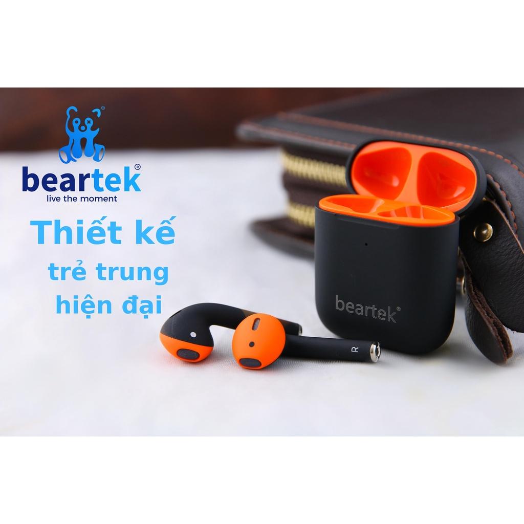 Tai nghe Bluetooth Beartek Bearpods B66 True Wireless có định vị, đổi tên, chạm cảm ứng, cửa sổ kết nối- Hàng chính hãng