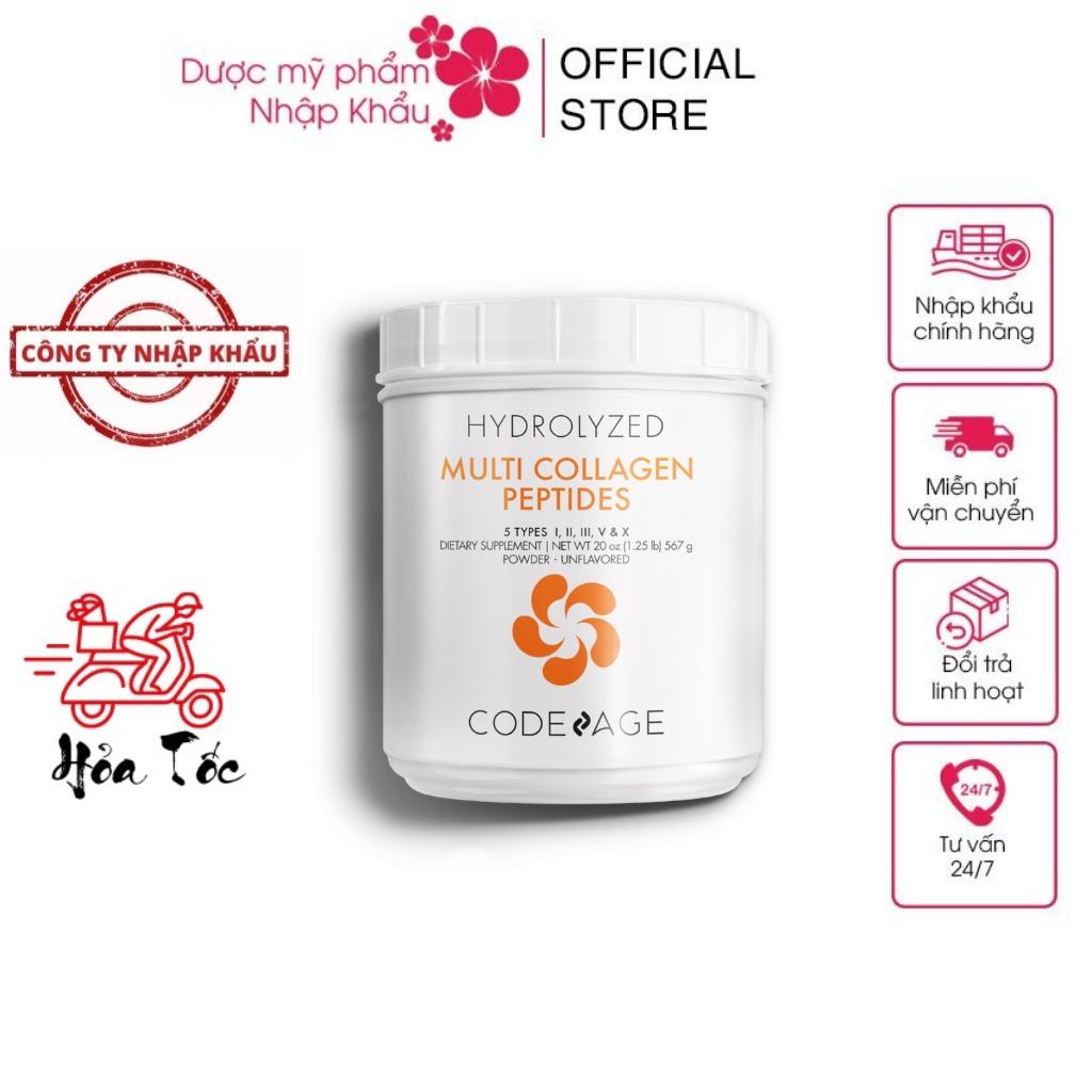 HÀNG NHẬP KHẨU-Bột Collagen Thủy Phân Code Age Hydrolyzed Multi Collagen Peptides Tổng Hợp Giúp Trẻ Hóa Da Chống Lão Hoá
