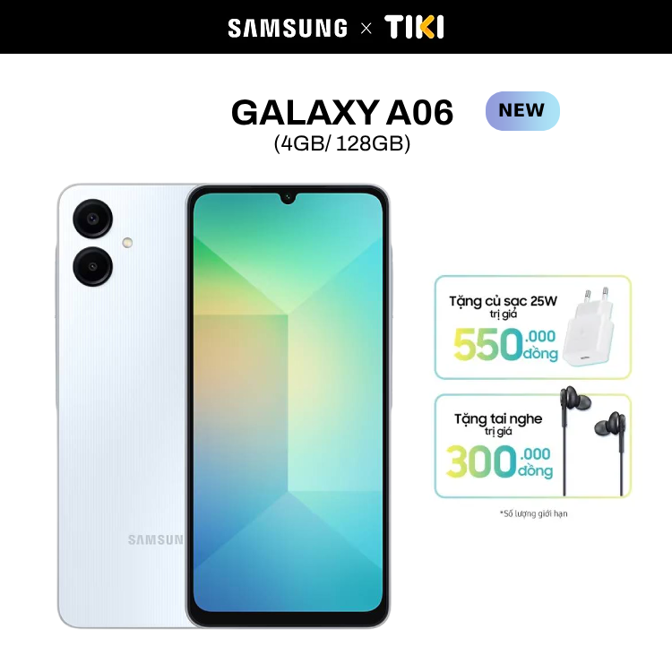 Điện Thoại Samsung Galaxy A06 (4GB/128GB) - Hàng Chính Hãng