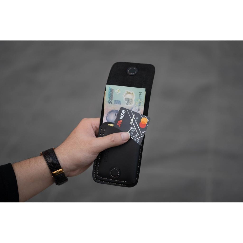 Bóp Nam Mini - Bóp Sen 3 Plus Da Bò Thật BB00E