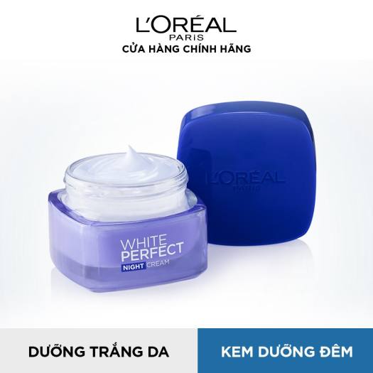 Kem Dưỡng Trắng, Đều Màu Da, Mờ Thâm Nám Chuyên Sâu Ngày Và Đêm L'Oreal White Perfect Cream