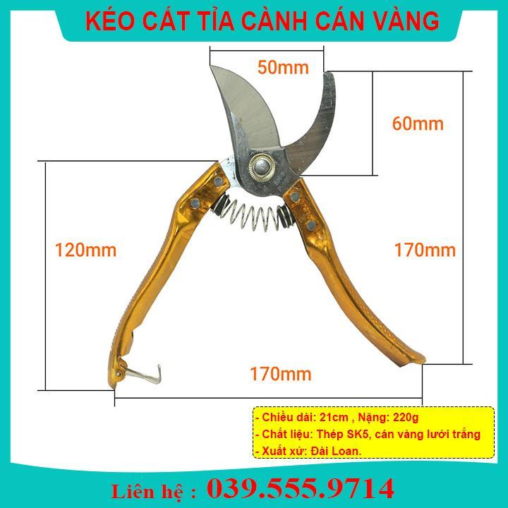 KÉO CẮT TỈA CÀNH CÁN VÀNG - SIÊU BỀN, ĐẸP