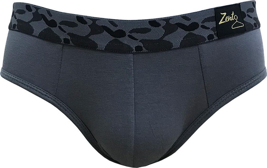ZENTO – QUẦN LÓT NAM LƯNG DA BEO – Xám – M
