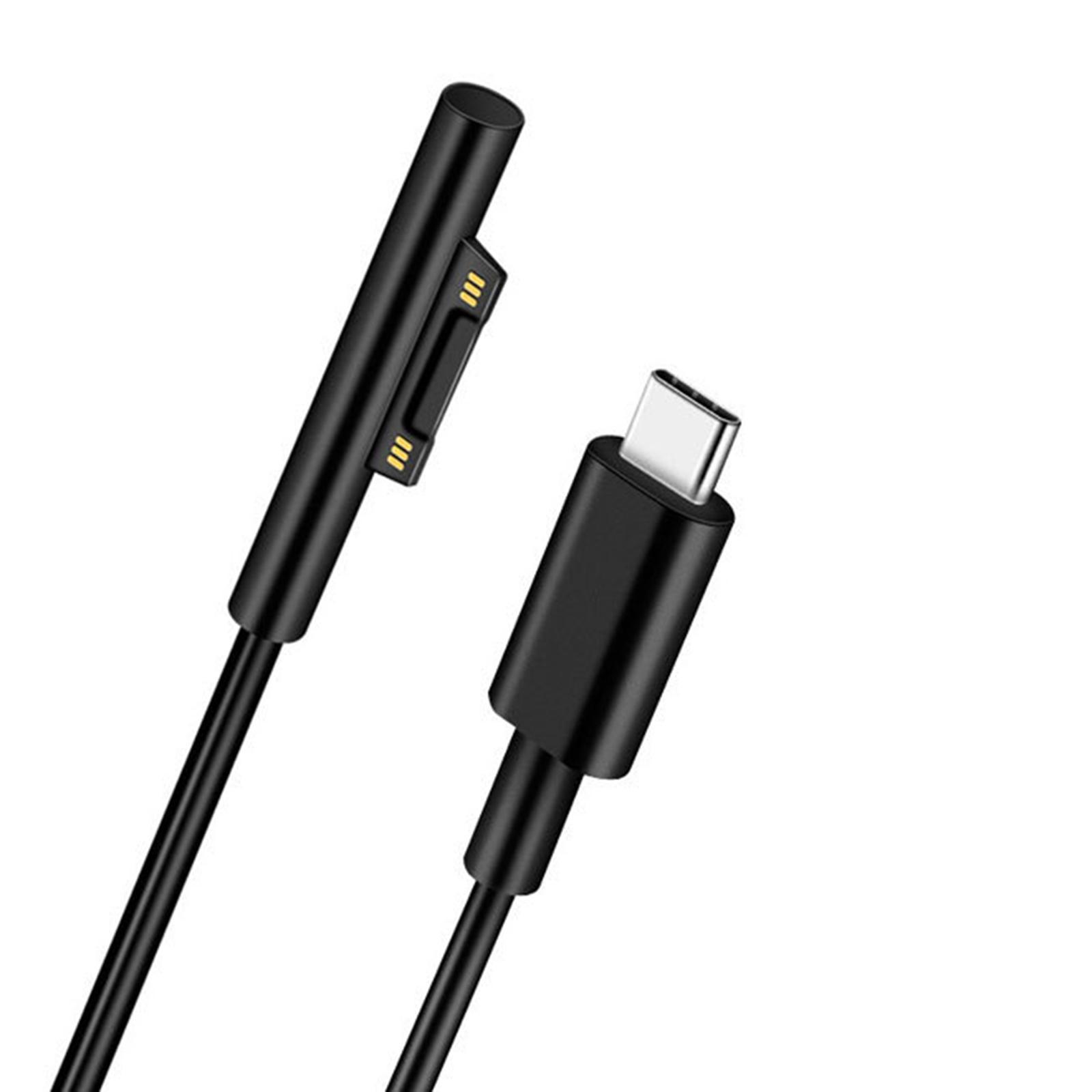 1Pcs Laptop Charging Cable Type C Interface Charger Wire Adapter PD Cable Durable Power Accessories for Microsoft Surface Laptop Pro 3/4/5/6