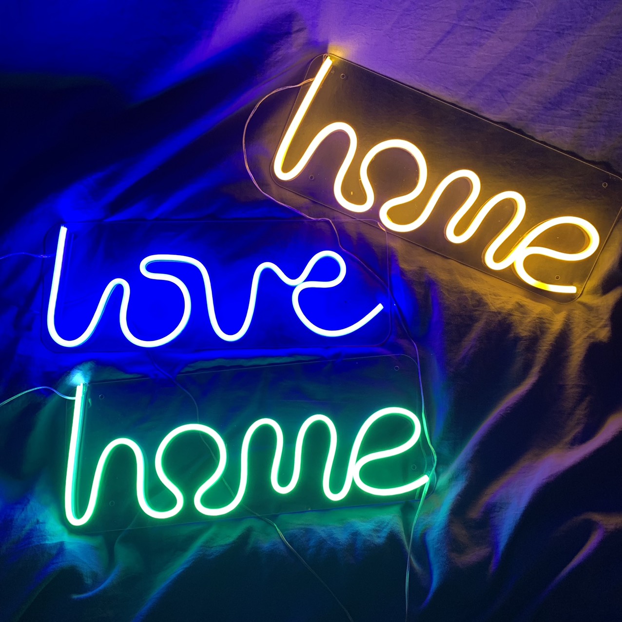 Đèn led neon chữ Home, chữ Love