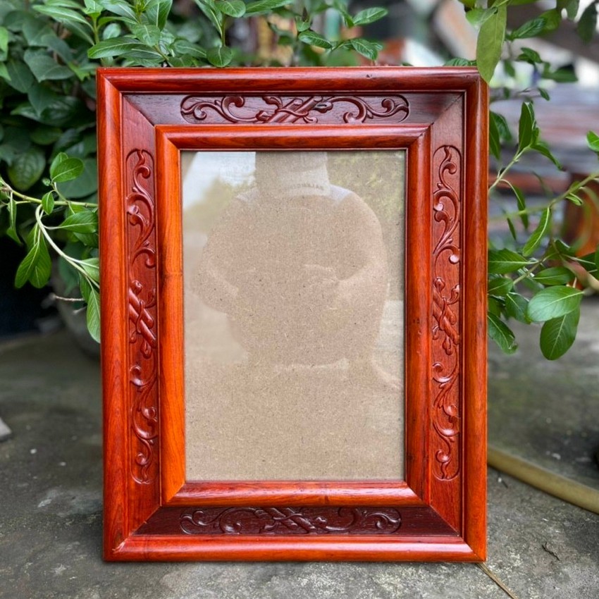 Khung ảnh thờ treo tường khung kép dành cho ảnh 20x30 cm gỗ hương, hàng loại 1, giá tại xưởng, có kèm kính và ván nẹp ảnh