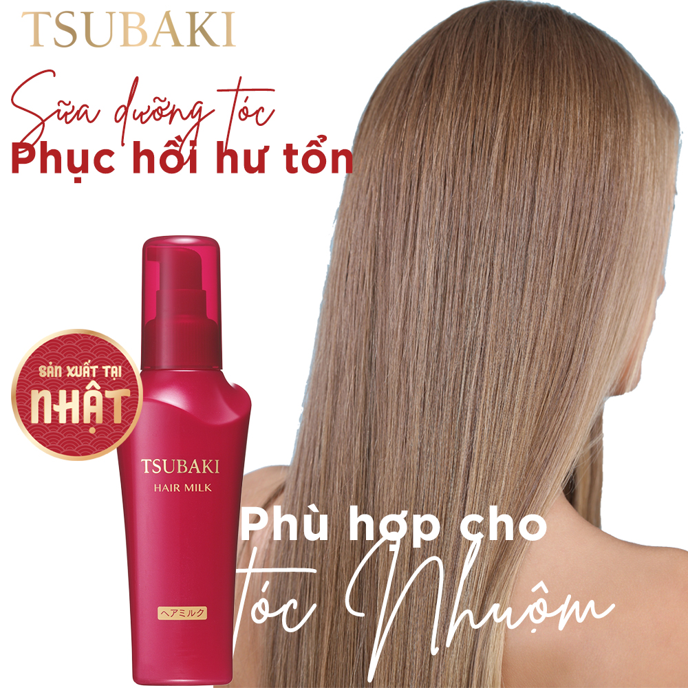 Sữa Dưỡng Tóc Tsubaki Hair Milk Chống Nắng Và Phục Hồi Hư Tổn 100ml