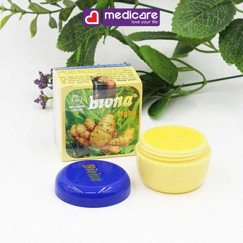 0080962 Kem mụn Biona chiết xuất Nghệ & Vitamin B2 3g