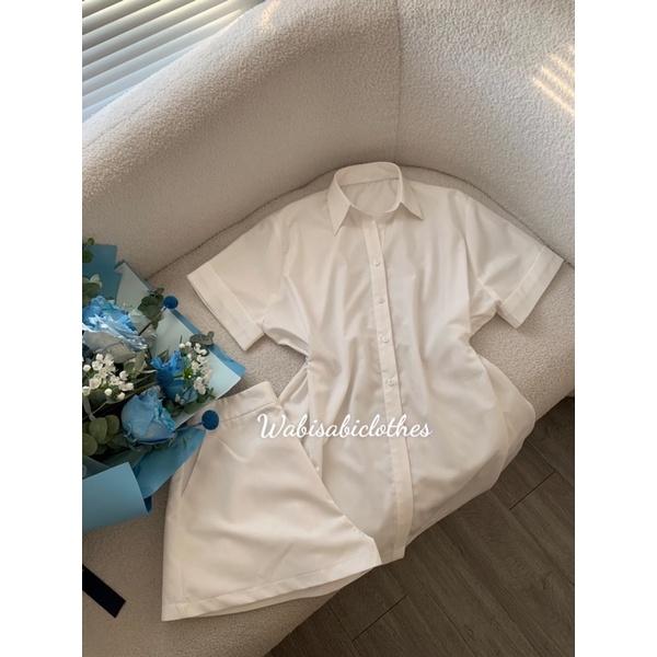 Set áo sơmi quần short Wabisabi N1904