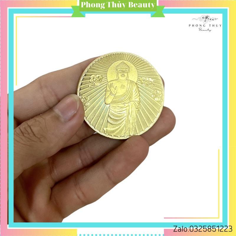 Xu Đức Phật , Phật Tổ Như Lai Mạ Vàng Phong Thuỷ May Mắn Có Vỏ Nhựa Bảo Vệ Cực Xịn
