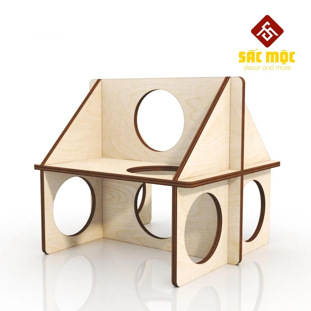 Mô Hình Nhà Tập Gym #18 Gỗ Lắp Ráp Cho Chuột Hamster Size 15*14*14 cm