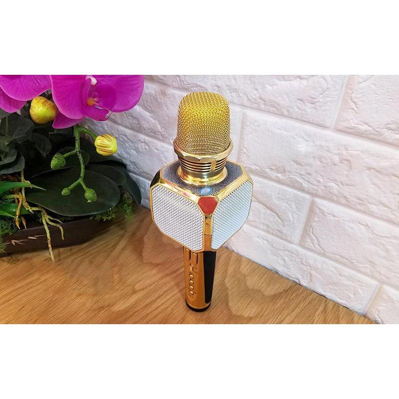 Mic hát karaoke 2 trong 1, micro bluetooth, âm thanh sống động, chống hú, rè, bảo hành 1 đổi 1