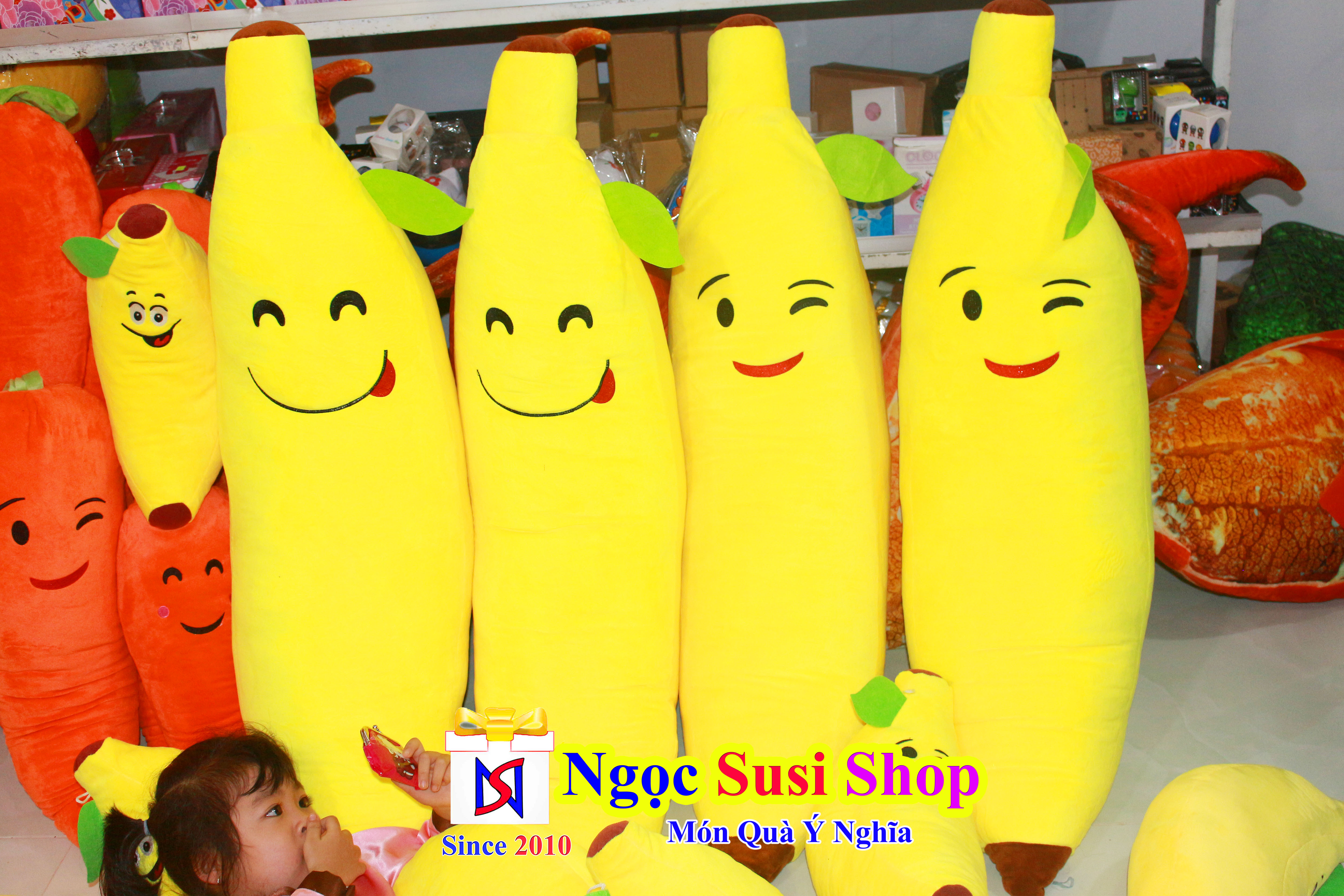 GẤU BÔNG TRÁI CHUỐI SIÊU TO SIÊU MỀM MỊN - SIÊU ĐẸP