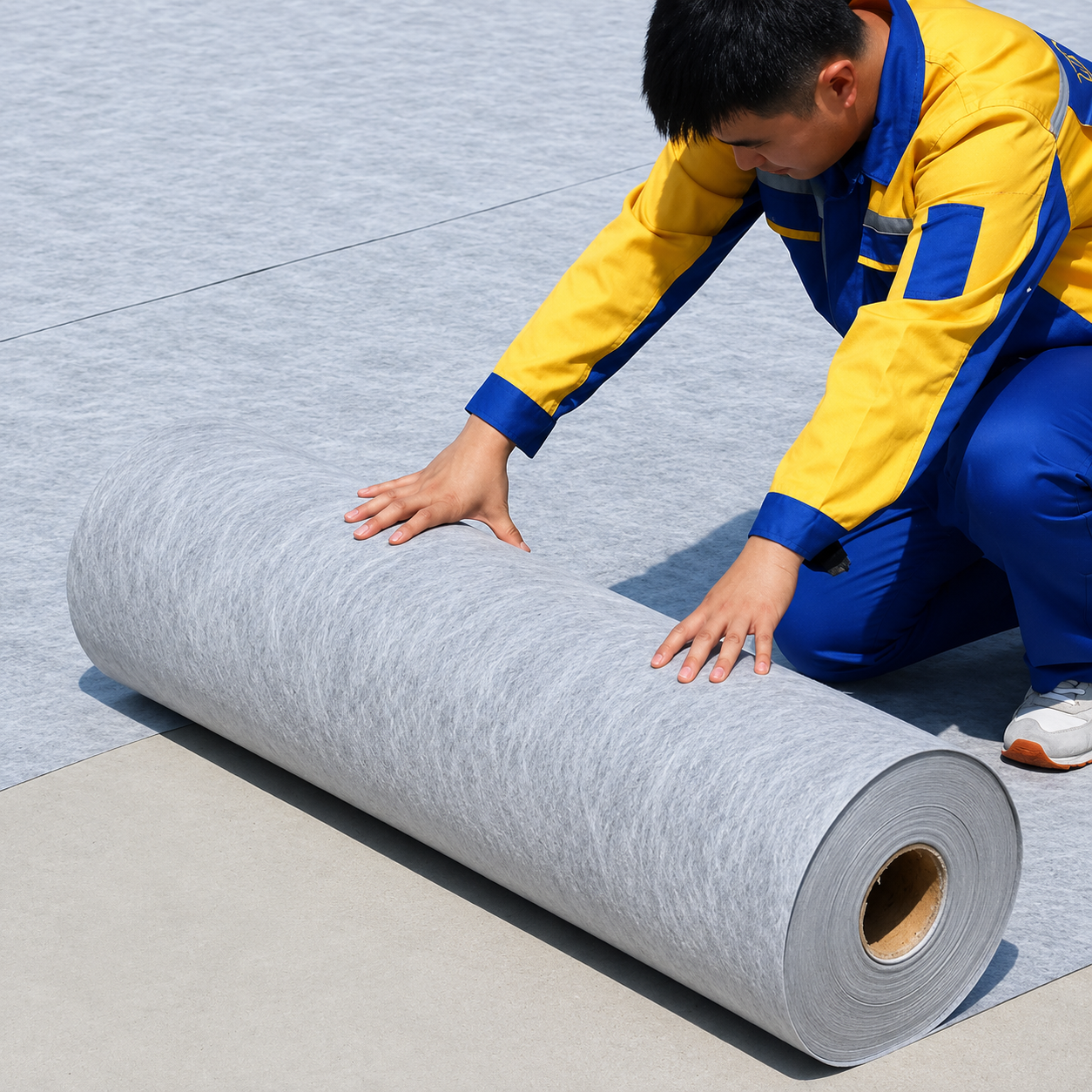 Màng Chống Thấm PE/PPE, Polyester DURAX Nguyên Sinh – Lót Nền Bê Tông – Chống Ẩm – Khổ 1m2x50m
