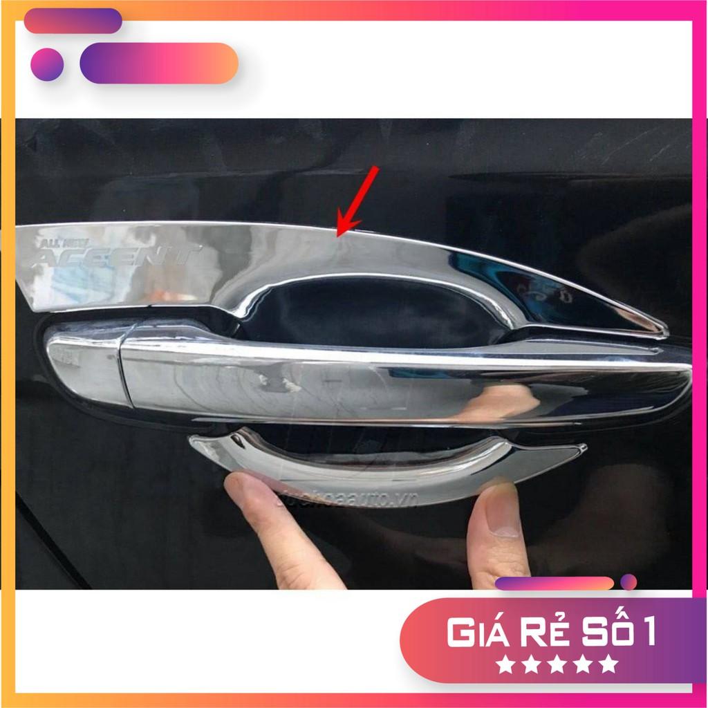 Ốp hõm cửa Accent 2018-2019-2020-2021 mạ crom loại dày