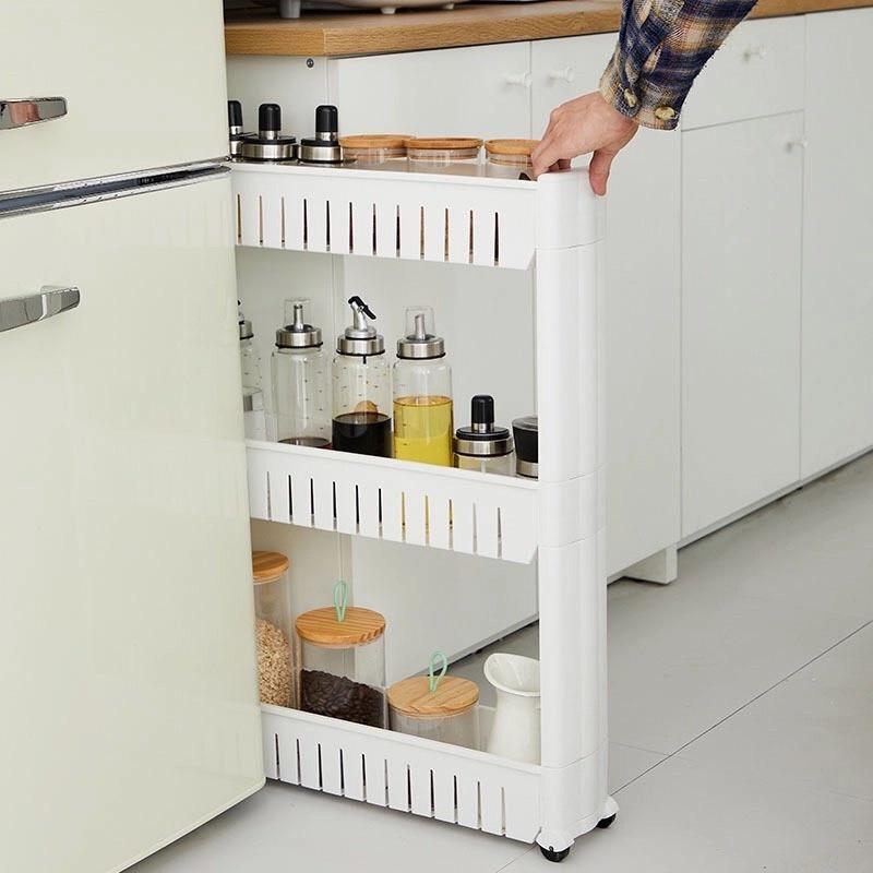 Kệ Kéo để đồ 3 tầng đa năng có bánh xe