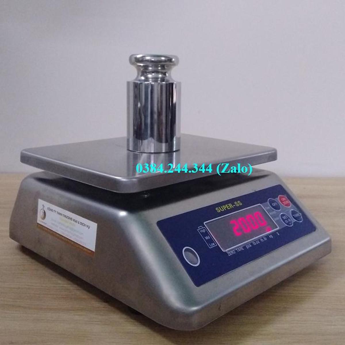 Cân điện tử chống nước Super SS, mức cân tối đa 6kg, độ chia 1g