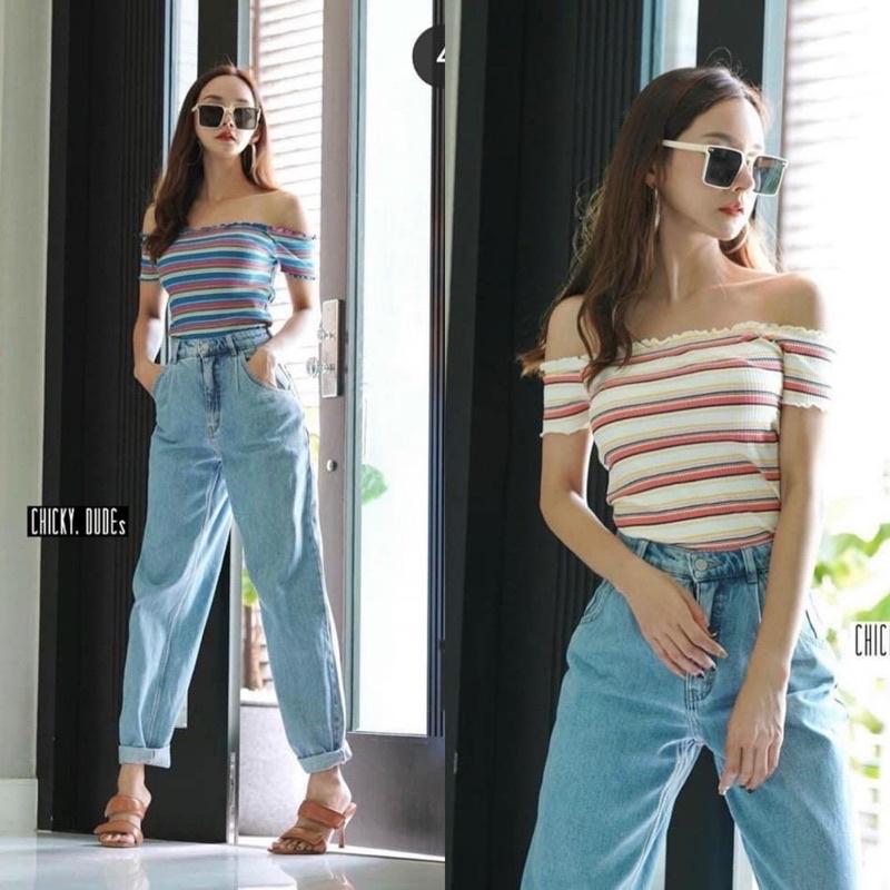 Áo thun trễ vai