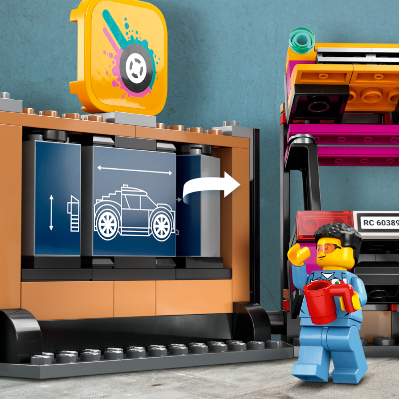 Đồ Chơi Lắp Ráp LEGO City Trạm Ga-Ra Nâng Cấp Xe Đua 60389