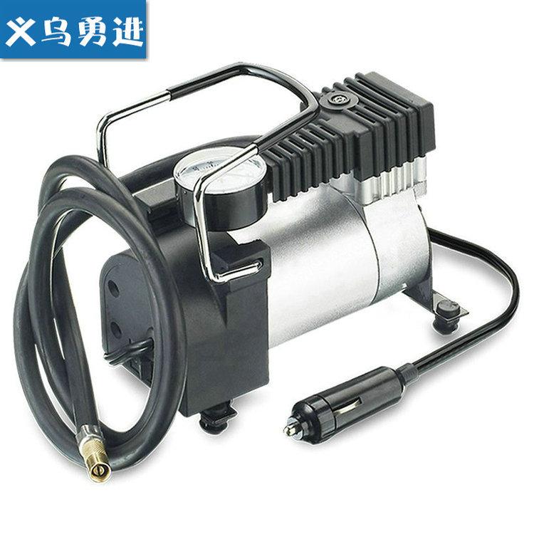 Máy bơm không khí ô tô xi lanh đơn kiểu mới nhất Máy bơm không khí nhỏ bằng kim loại để đo áp suất lốp máy bơm không khí hoàn toàn bằng đồng công suất cao máy bơm không khí ô tô điện