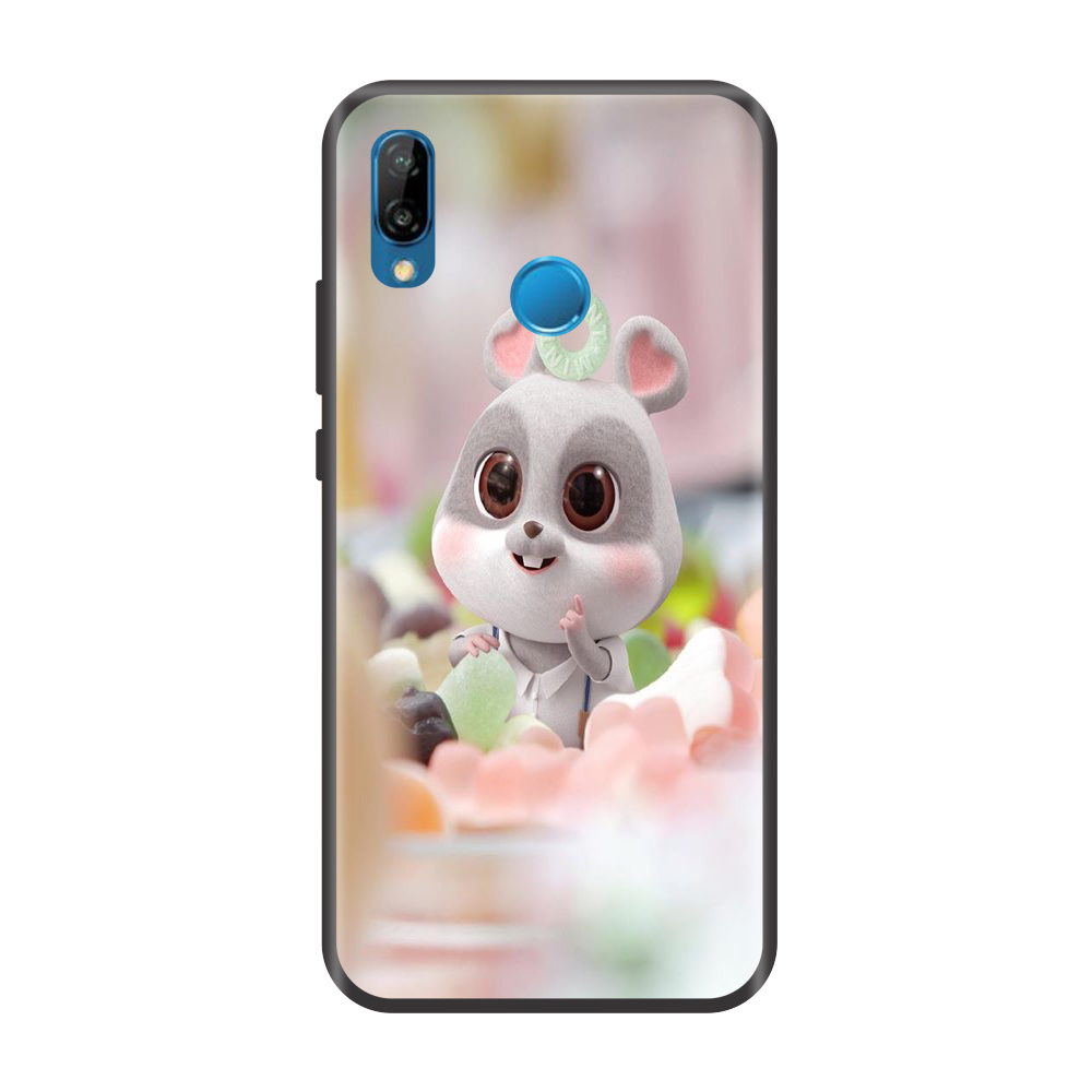 Ốp lưng TPU viền dẻo cho điện thoại HUAWEI NOVA 3E Hình Chuột Tết 2020 Mẫu 07