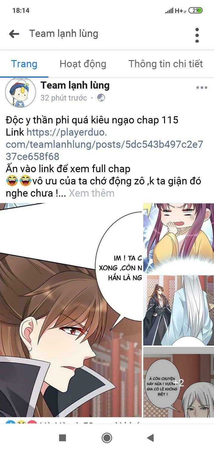 độc phi thần y quá kiêu ngạo chapter 114 35