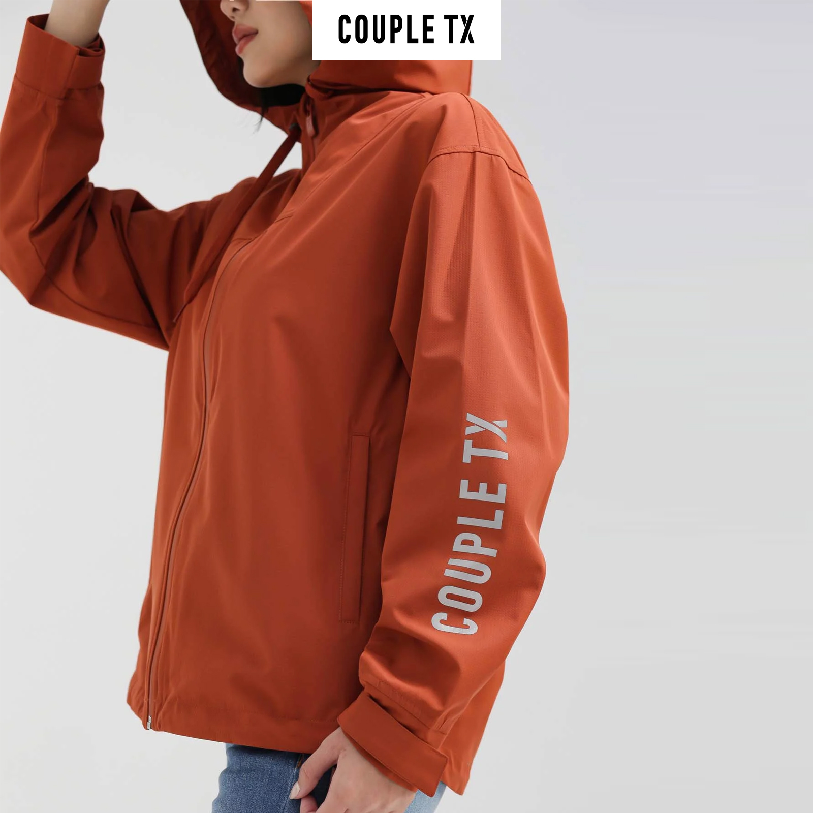 COUPLE TX - Áo Khoác Nữ Dù Trượt Nước Vải Gân Mờ WOP 2029
