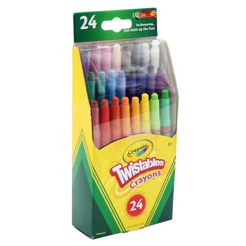 Hộp Bút Sáp Vặn Mini 24 Màu - Crayola 529724