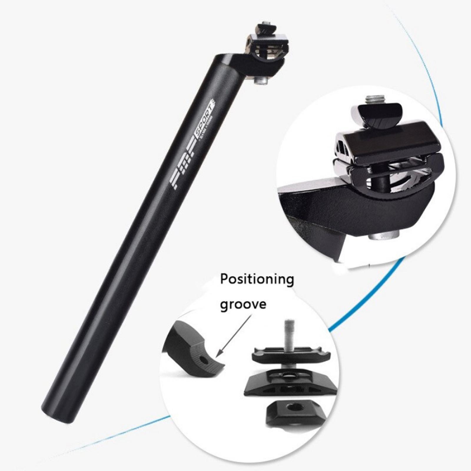 350mm Solid Bike Seatpost Angle Adjustable Mountain Road Bicycle 25.4/27.2/28.2/30.4/30.9/31.6mm Seat Post Universal Saddle Support Post Thicken Pipe