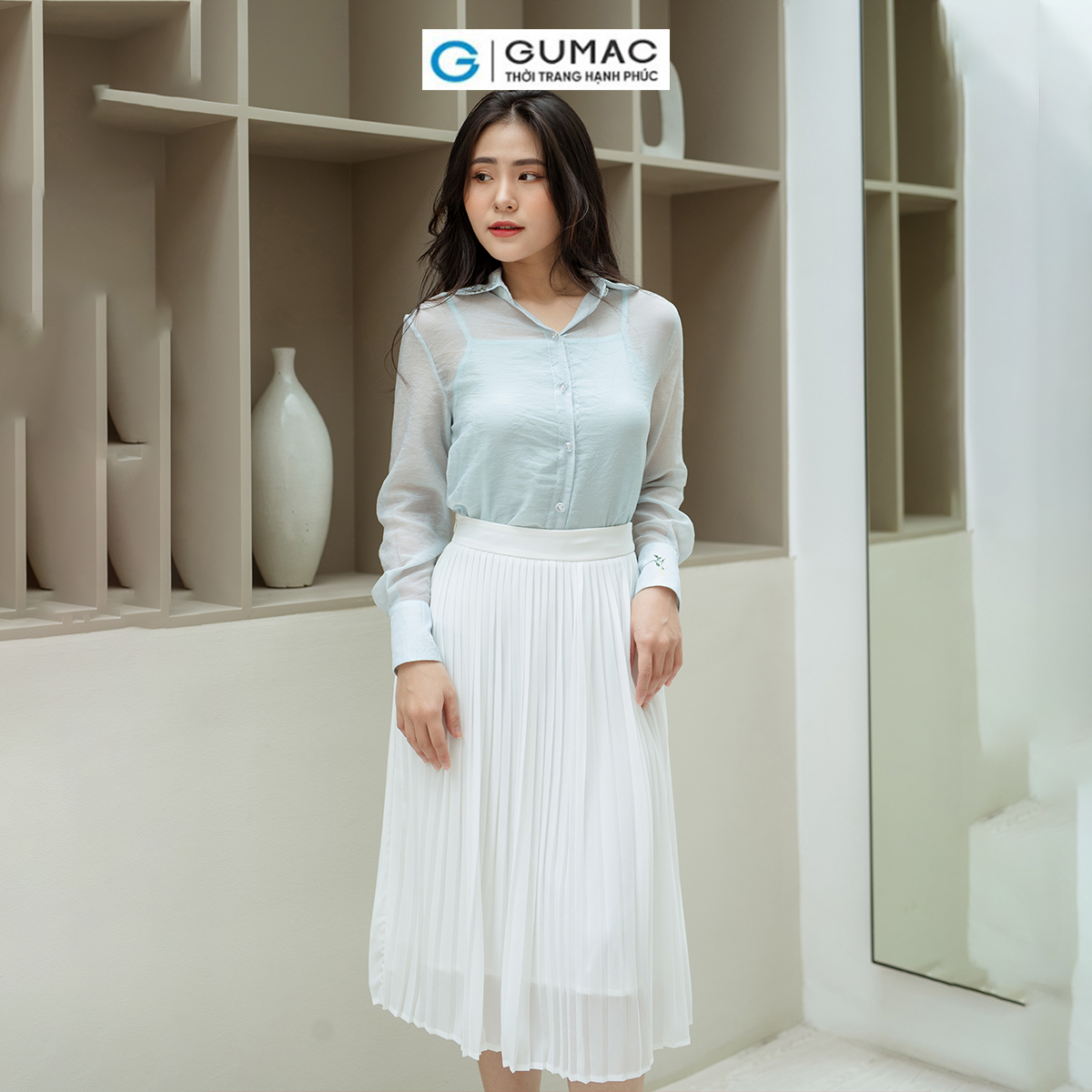 Chân váy dập ly GUMAC VD08012