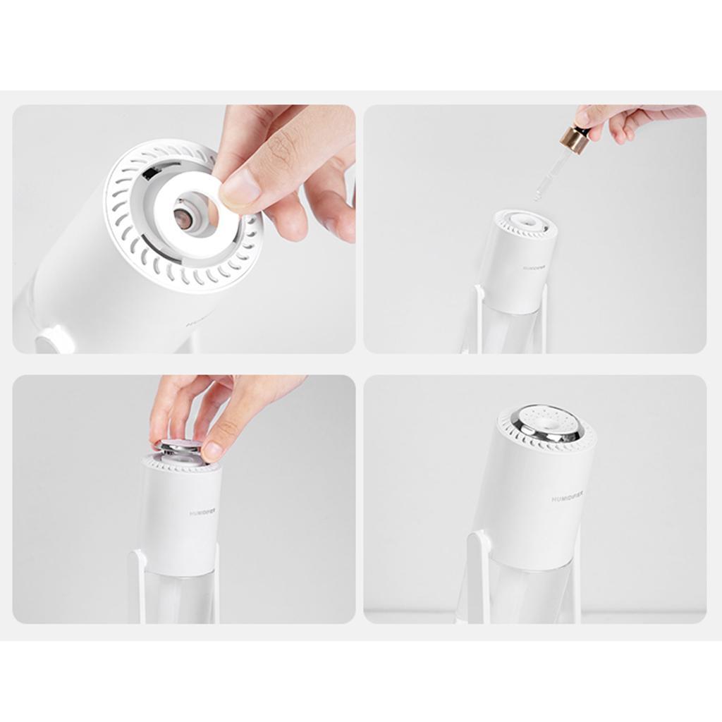 Mini Air Humidifier Aroma 230ml Water Tank With 7 Colorful Light