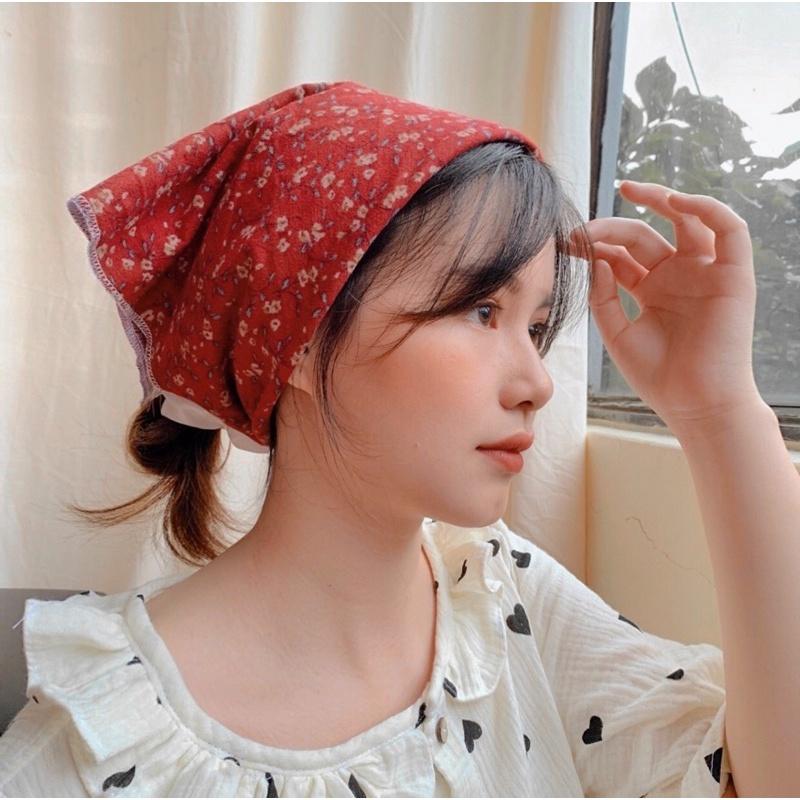 Khăn vải bandana Merry Christmas 2022 kích thước 50x50cm Giáng sinh an lành cùng Tiemmaykeokeo XMAS