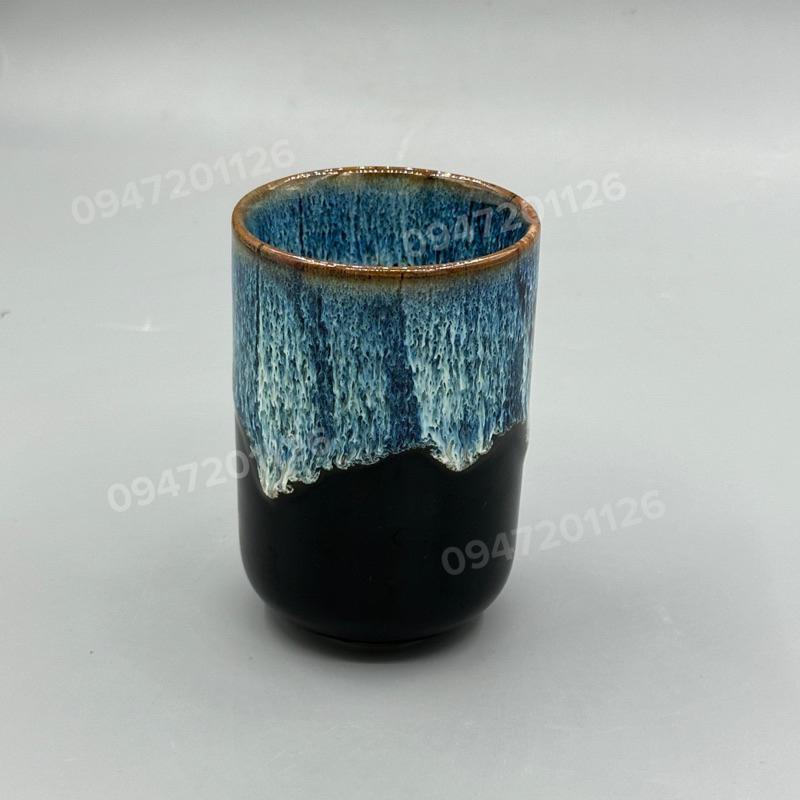 Cốc ly sứ gốm Bát tràng, men hoả biến vẽ dung tích 250ml dáng trụ đẹp. Cốc ly sứ uống trà xanh, quà tặng gốm sứ