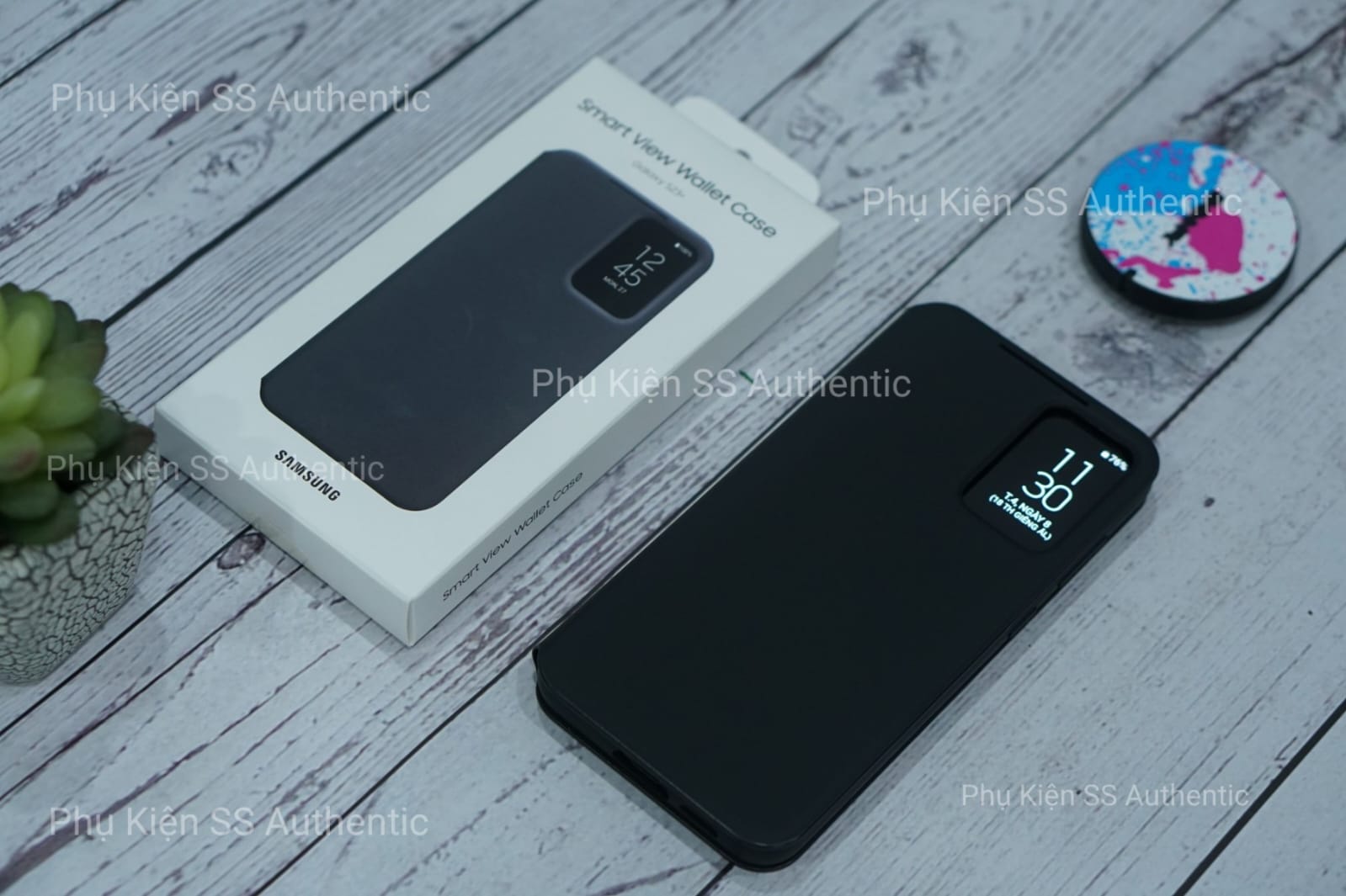 Bao da Smart View S23 Plus Màu Đen - Hàng Chính hãng