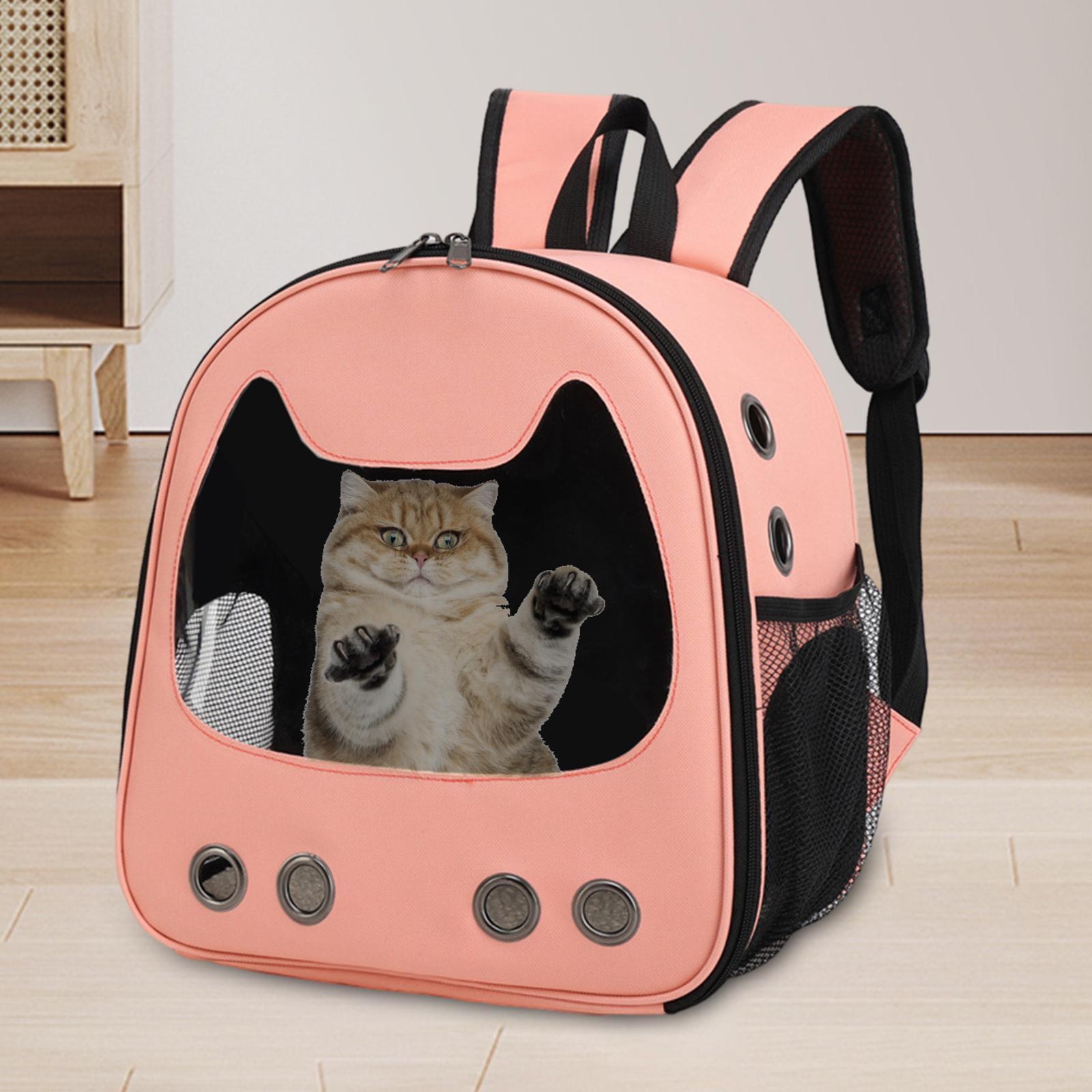 Pet Carrier Backpack Dog Backpack Folding Oxford Cloth Kitty Breathable Portable Durable Pet Carrying Bag for Walking Hiking Fishing Outdoor