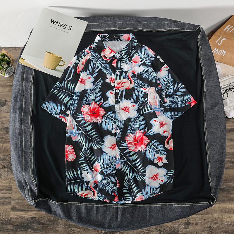 Áo Sơ Mi Nam Tay Ngắn In Hoa 3 Màu