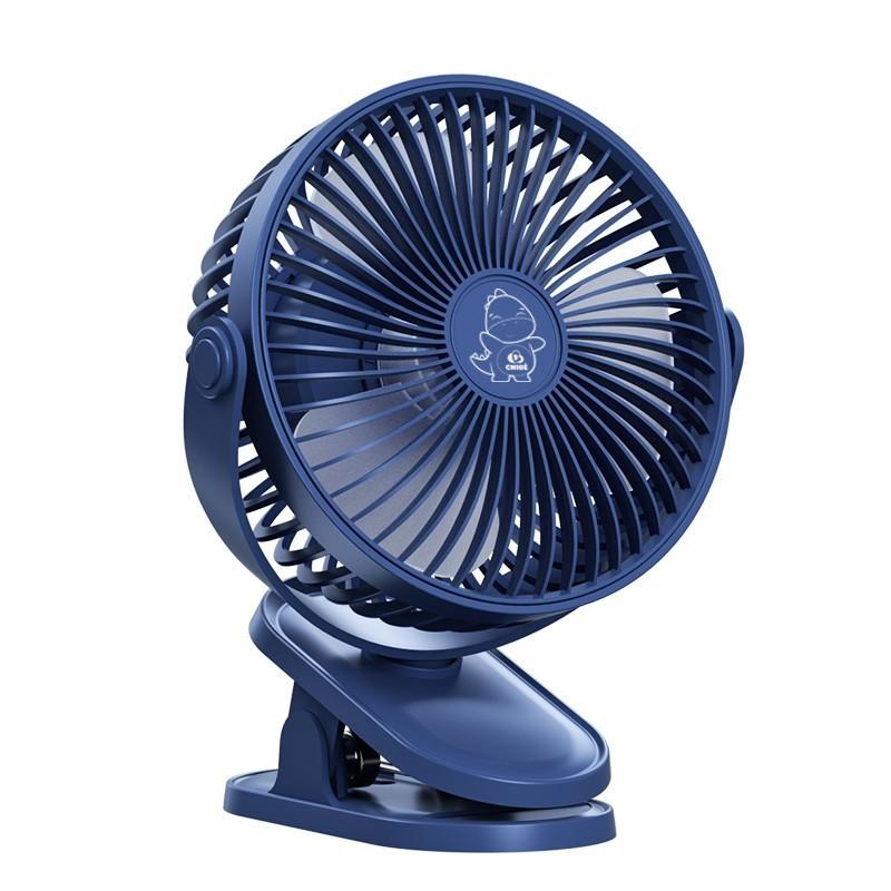 Quạt tích điện mini Chibe - Quạt kẹp xe đẩy cho bé siêu mát xoay 720 độ Hàng Chính Hãng