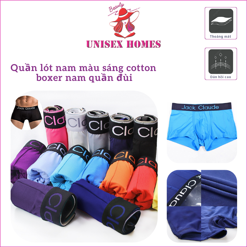 Quần Lót Nam Màu Sáng Cotton Boxer Quần Đùi Mẫu Ngẫu Nhiên - Hàng Nhập Khẩu