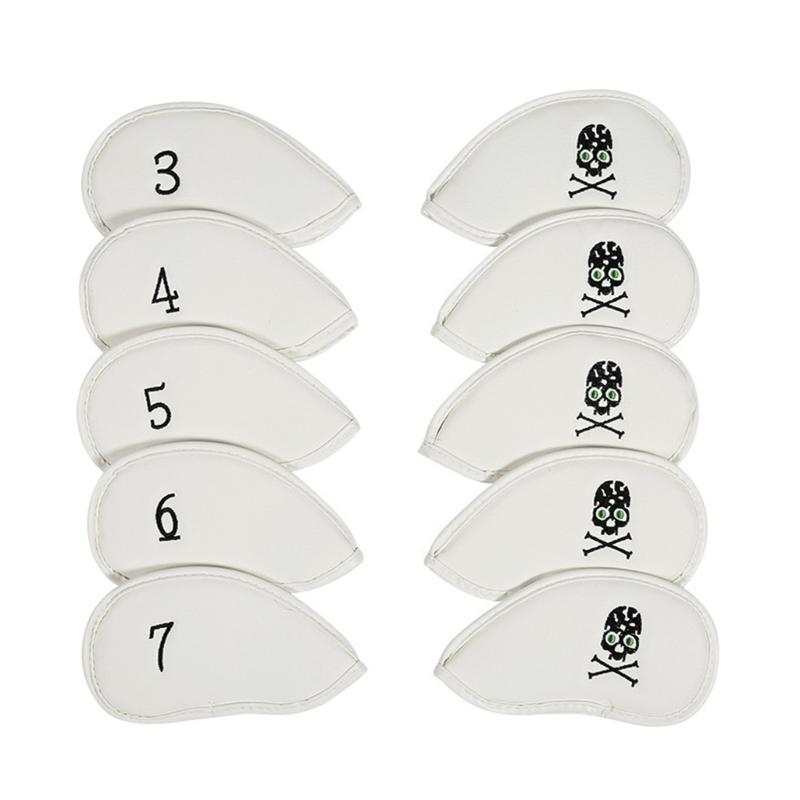 10 cái bao gồm đầu golf, đầu golf golf tổng hợp tổng hợp với số lượng lớn cho đầu câu lạc bộ golf cổ dài Color: Black