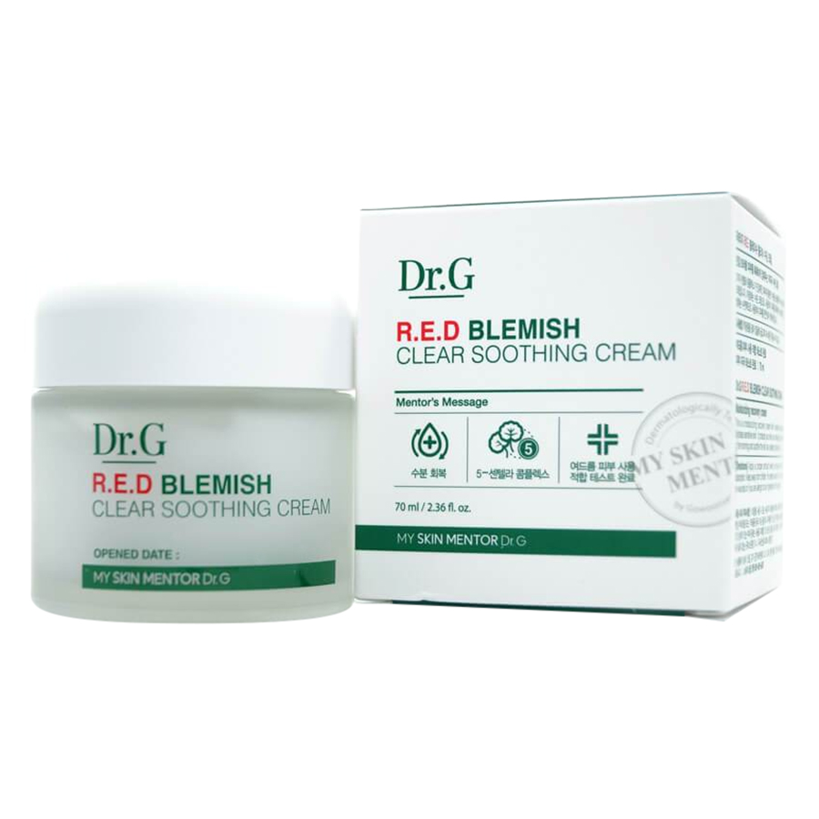 Kem Trị Mụn Làm Dịu Da Ửng Đỏ Và Kích Ứng Dr.G Red Blemish Clear Cream MM11 (70ml)