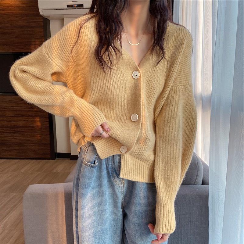 Hàng Sẵn_ Áo khoác len cardigan nhỏ ngọt ngào Hadu shop