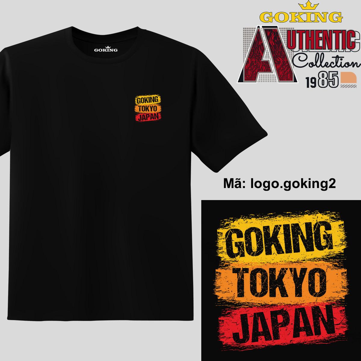 GOKING-TOKYO-JAPAN, mã logo-goking2. Trở nên cá tính và ấn tượng cùng chiếc áo phông Goking cho nam nữ trẻ em. Áo phông hàng hiệu cho cặp đôi, gia đình, đội nhóm