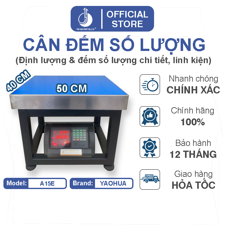 Cân Đếm Số Lượng A15E - Mặt Bàn Cân 400X500MM