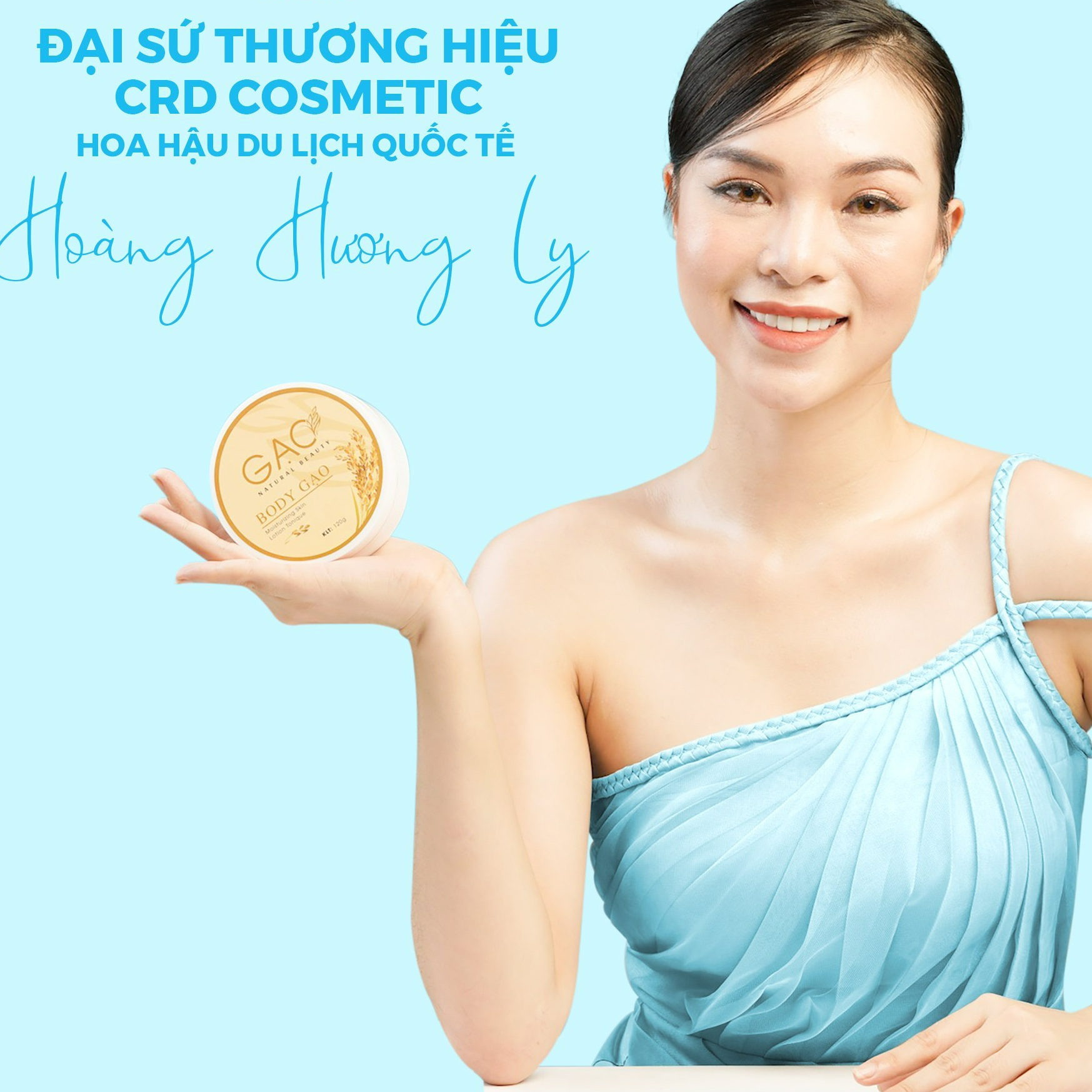 Combo 3 hộp Kem Body trắng da Gạo NATURAL BEAUTY Dưỡng trắng da toàn thân