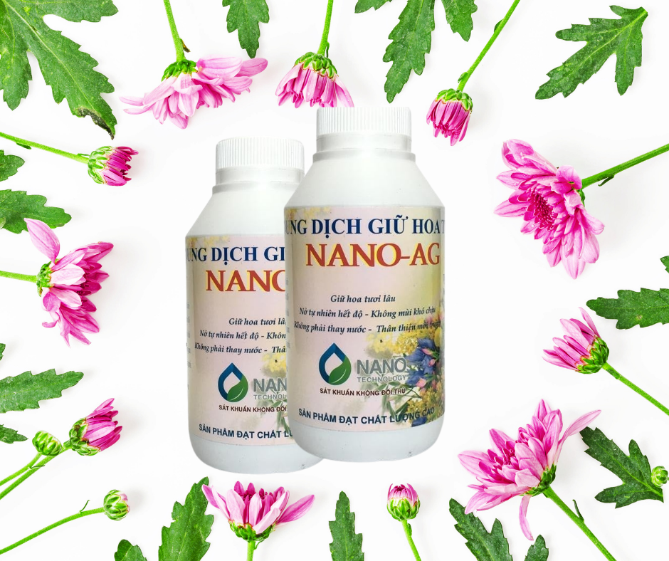 Dung Dịch Giữ Hoa Tươi Lâu Nano-Ag Dung tích 400ml